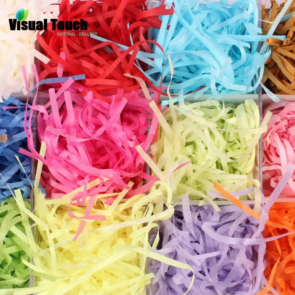 Visual Touch 20g/Bag DIY Paper Raffia Shredded Crinkle Paper Confetti