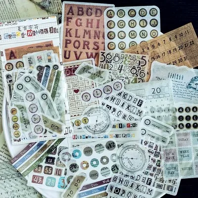 YPP CRAFT 60 шт. винтажные бумажные наклейки для скрапбукинга DIY