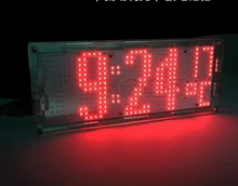 LED dot matrix clock Welding training kit Electronic enthusiasts diy
