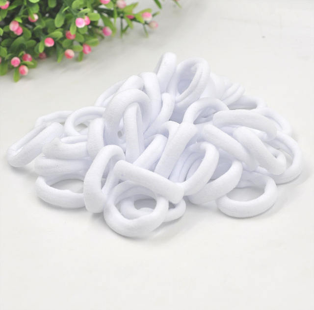 Aikelina 50 Pcs/LOT hair accessories FOR girls and kids RUBBER BANDS BLACK WHITE 2017 The ponytail holder Elastic Hair Bands