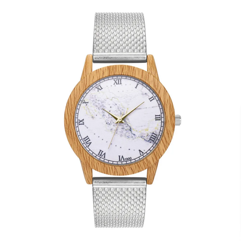 Fashion Nature Wooden Grain Leisure Minimalism Dial Silicone Strap Quartz Watch Classic Casual Wrist Watch Gifts Dropshipping