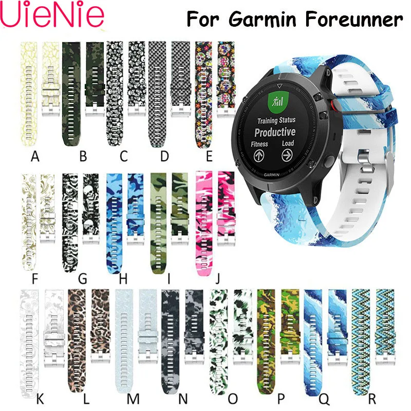 

22mm Replacement Silicone Wristband Easy fit Bracelet For Garmin Fenix 5 5 plus Quick Release Sports Watchband Watch Bands Strap