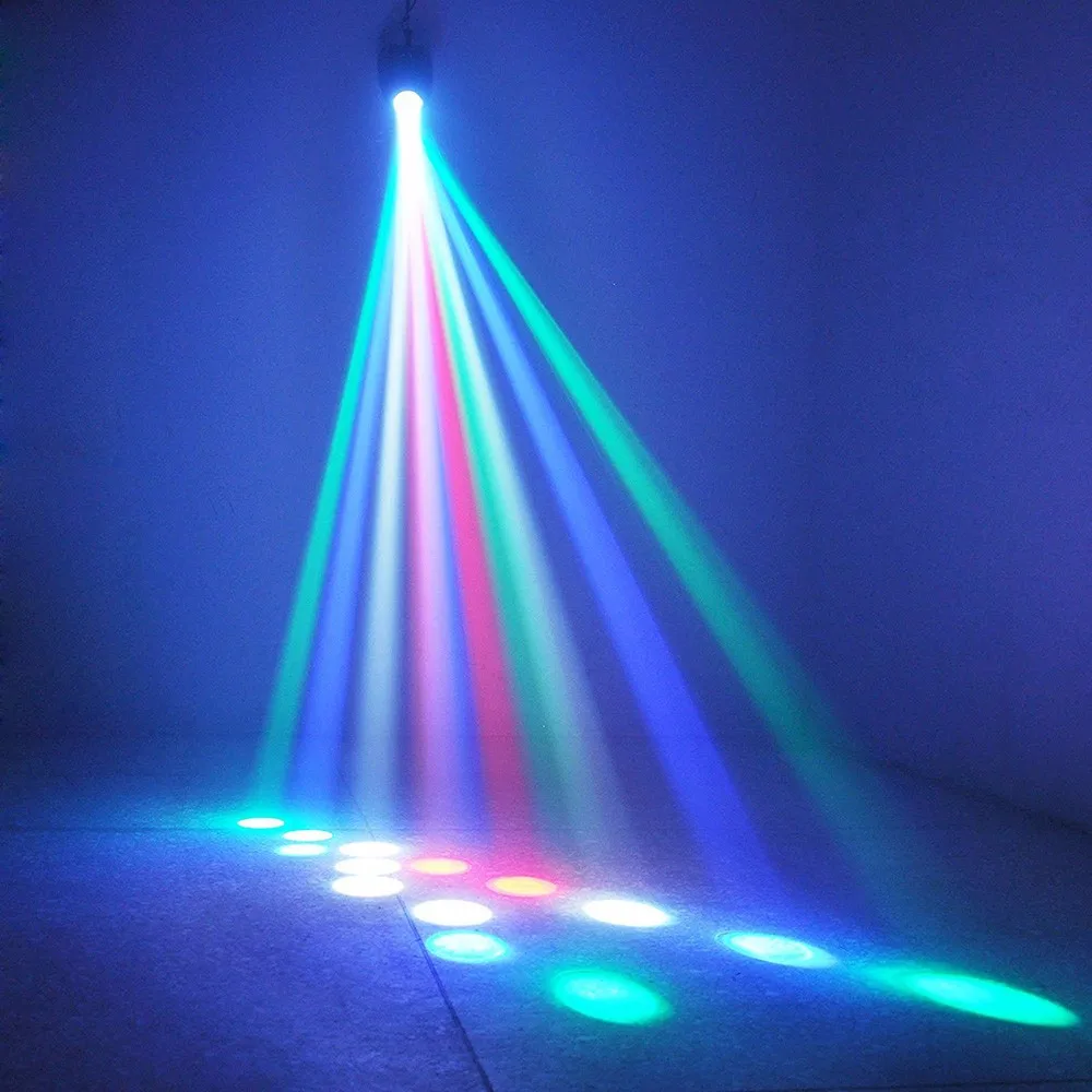Aimkeeg 64LED 10W Sound Lights DJ Disco Light RGBW Stage Lights Effect mode Disco Projector Bar DJ Lamp