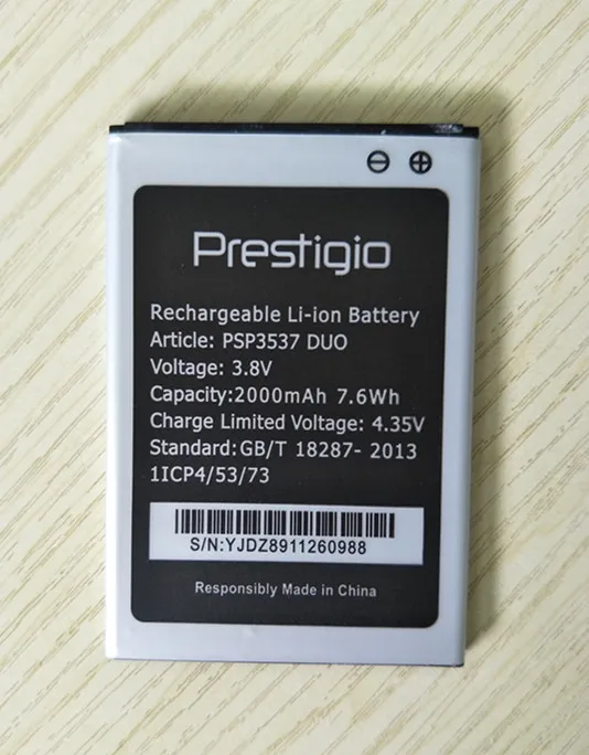 AZK 3 8 V 2000mAH Высококачественный PSP3537 DUO Аккумулятор для Prestigio Wize сотовый телефон