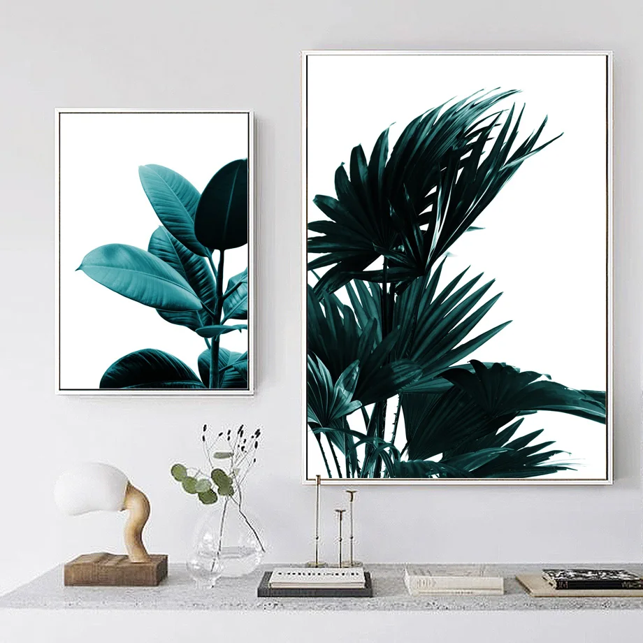 

Tropical Leaves Wall Art Canvas Painting Nordic Posters And Prints Canvas Art Wall Pictures For Living Room Bedroom Wall Decor