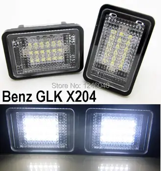 

Error free Canbus 18SMD LED License plate light number plate lamp for Benz GLK X204 2007-2013 High brightness pure white