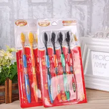 Новые 4 шт./лот путешествия тонкой мех мягкий Зубная щётка набор взрослых Красота зуб Тематические товары про рептилий и земноводных независимая упаковка