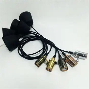 

Copper pendant lights E27 Vintage luminaire suspendu for home/bedroom/living room/dining room decor nordic hanging lamp socket