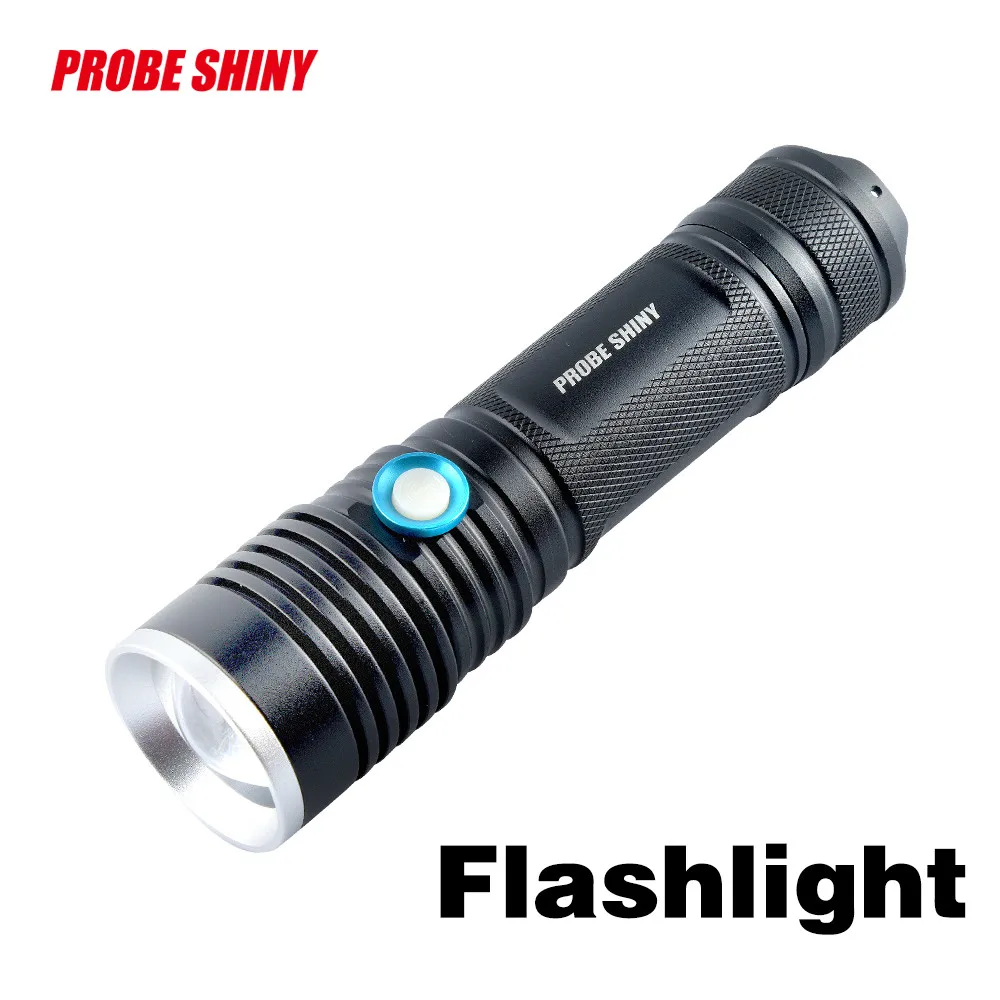 New High Quality Outdoor Portable Zoomable Flashlight XML T6 LED Torch Lamp Penlight 26650 Drop Shipping | Освещение