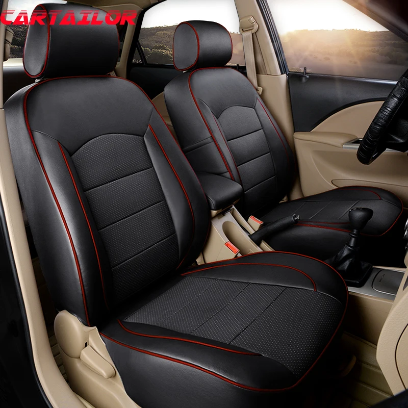 Us 316 02 31 Off Cartailor Cowhide Artificial Leather Car Seat Cover Set For Kia Opirus Covers Cars Accessories Auto Seats Protector In