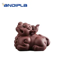 Фиолетовая глина yixing tea Pet Китайский кунг-фу чайный сервиз аксессуары бутик украшения дома Сувенир для творческих подарков искусство
