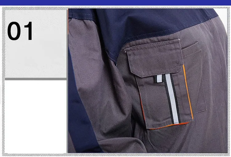 Mens Work Clothing Long Sleeve Coveralls High Quality Overalls Worker Repairman Machine Auto Repair Electric Welding Plus Size (2)
