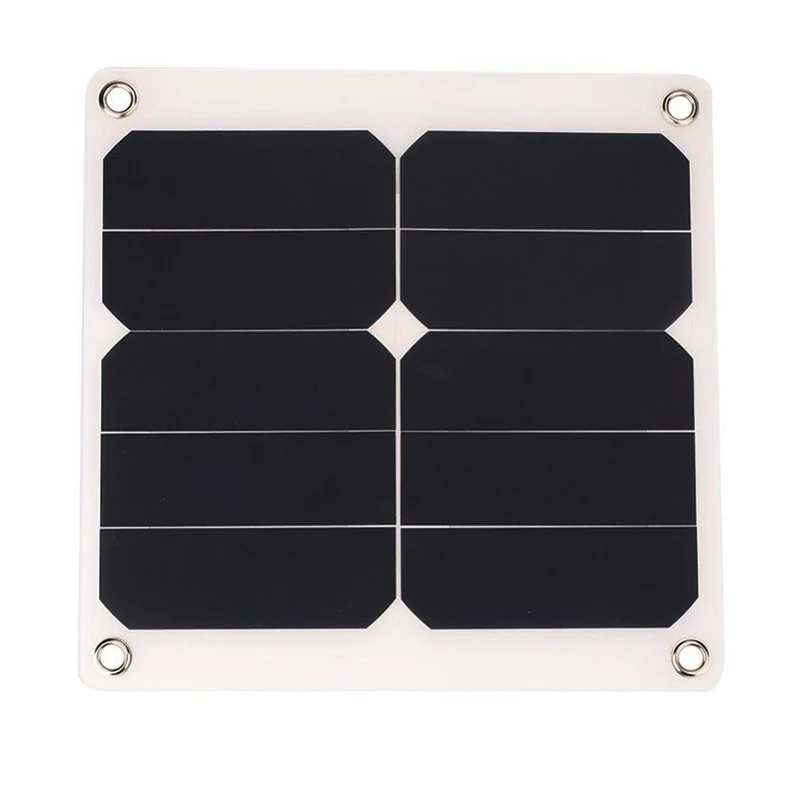 

1pcs 2A 10W 5V Solar Power Panel External Mobile Phone Battery sun panel Charger with USB Port solar cell for phone charging