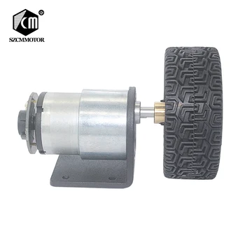 

12V 24V DC Gear Motor With Hall Encoder Couplings Wheel kit For DIY Smart Robot JGB37-520