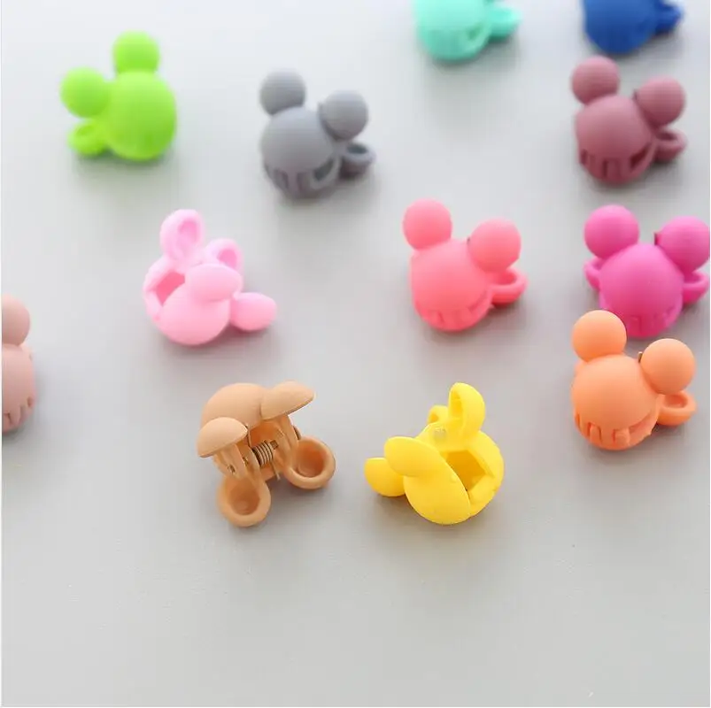 30PCS cartoon animal candy colorful mini hair claw clip bear bunny rabbit jaw clip hair accessories for toddlers kids girls