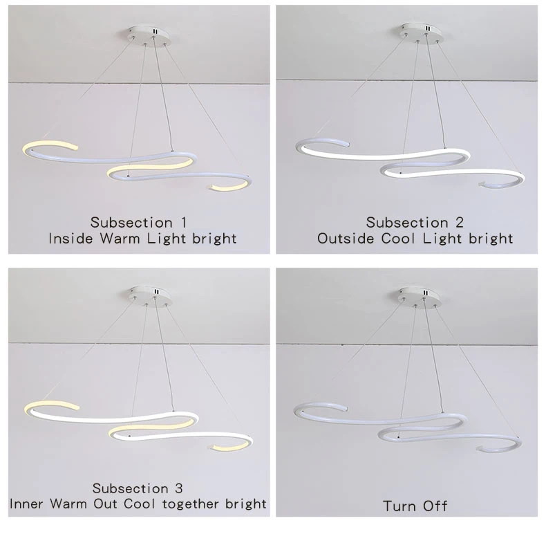 modern led chandeliers