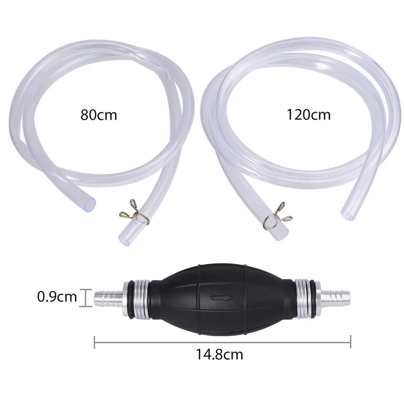 Neoteck автомобильный топливный праймер ручной сифонный насос газ; бензин дизельная жидкость шланг для подачи воды масло Вода бензин дизельное топливо жидкость