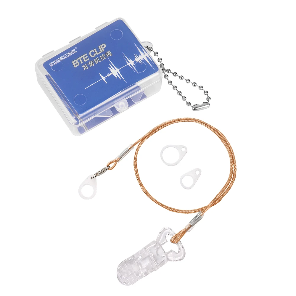 

BTE Hearing Aid Unilateral Clip Clamp Rope Holder Protector for Children & Adults
