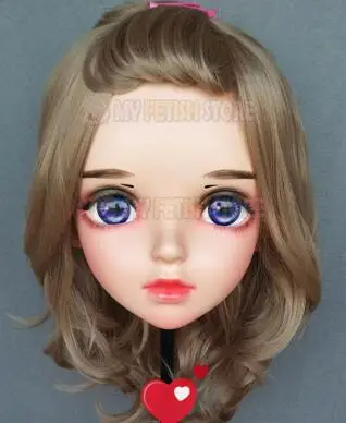 Miao-10) женские милые девушки смолы половина головы кигуруми BJD маска косплей японского аниме ролевая маска Лолиты кроссдресс кукольная маска - Цвет: Special makeup