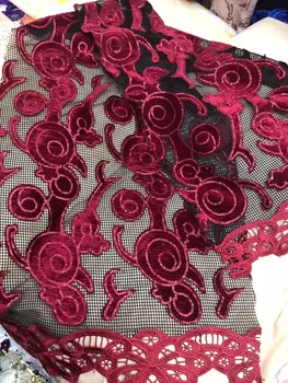 

Embroidered Net Fabric S-112524 With super Quality African Tulle Lace Fabric For party Dress