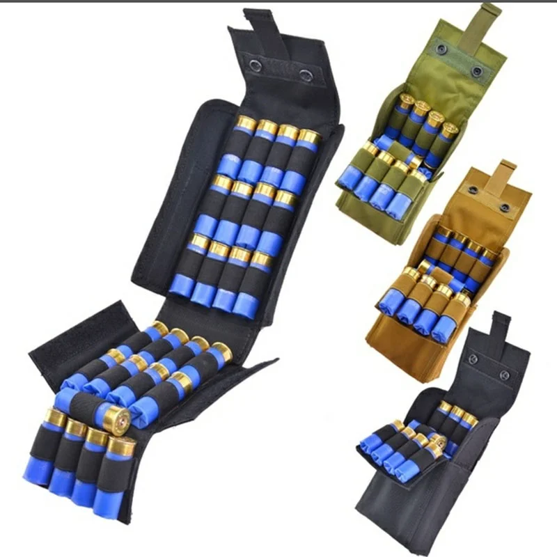 

Hunting Ammo Bags Molle 25 Round 12GA 12 Gauge Ammo Shells Reload Magazine Pouches for Outdoor CS