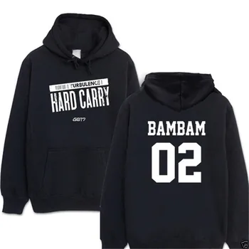 

Mainlead KPOP GOT7 Hard Carry Sweatershirt Jackson Cap Hoodie Mark Hoodie JB JR