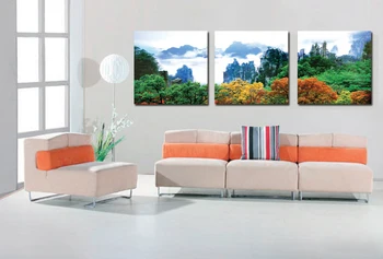 

3 panels landscape painting large canvas Pictures Prints On Canvas Landscape The Picture Decor Oil For Home Modern Decoration