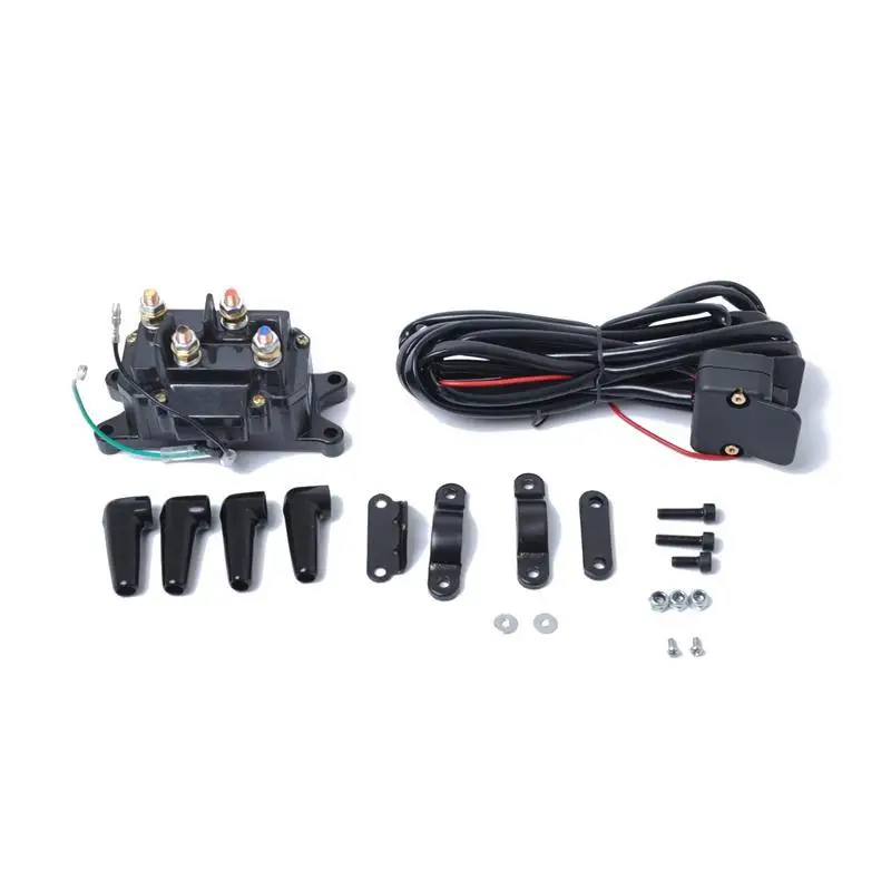 

12V 250A Contactor Relay Winch Contactor Electric Winch Solenoid Relay Replacement Switch For ATV UTV Truck Boat