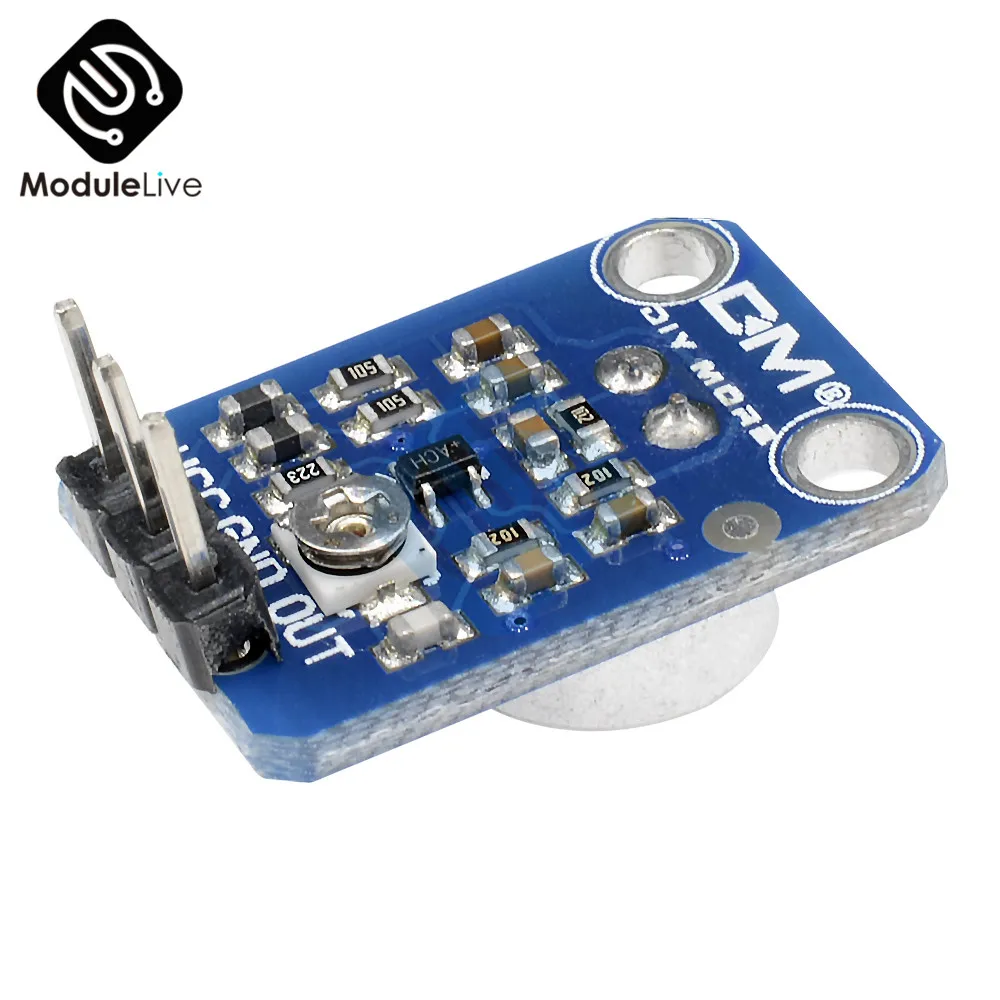 Микрофонный усилитель Electret MAX4466 с регулируемым коэффициентом усиления плата для