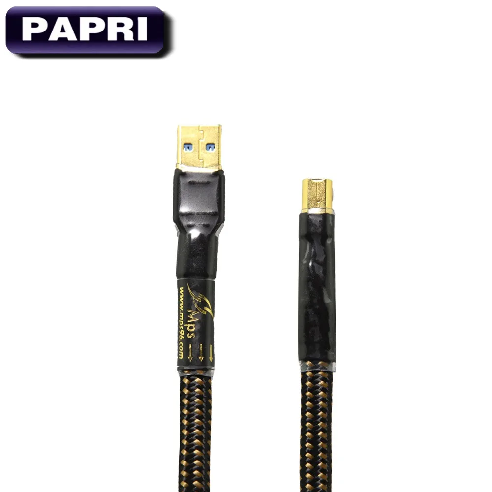 PAPRI MPS HD 990 99.9997% OCC посеребренный аудио кабель HiFi позолоченный USB разъем Вилки для