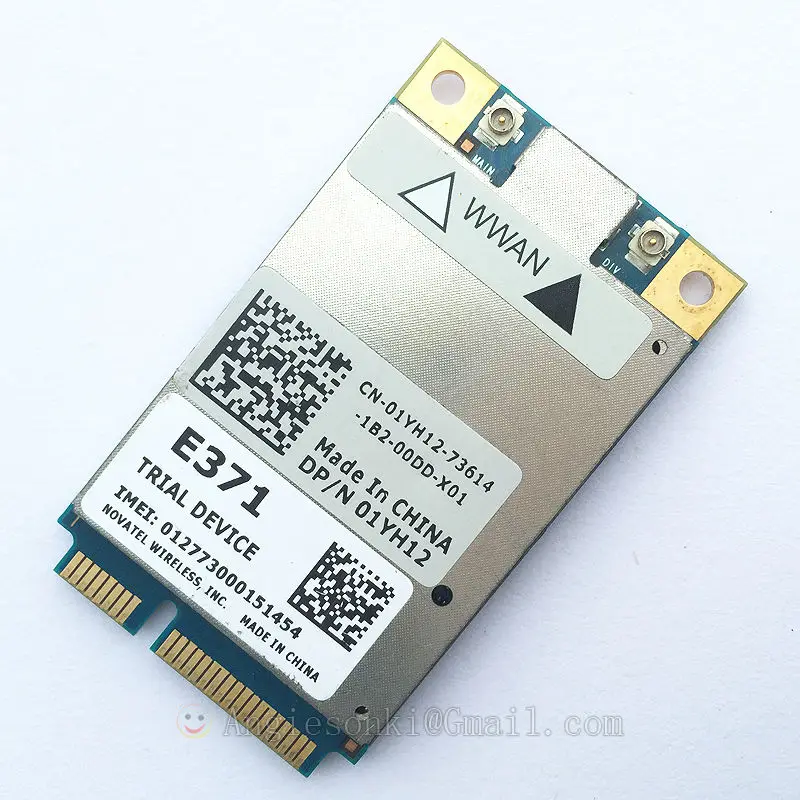 Беспроводная карта DW5804 4G WWAN LTE и HSPA + / UMTS мобильный широкополосный 01YH12 E371 PCI E 3G WLAN