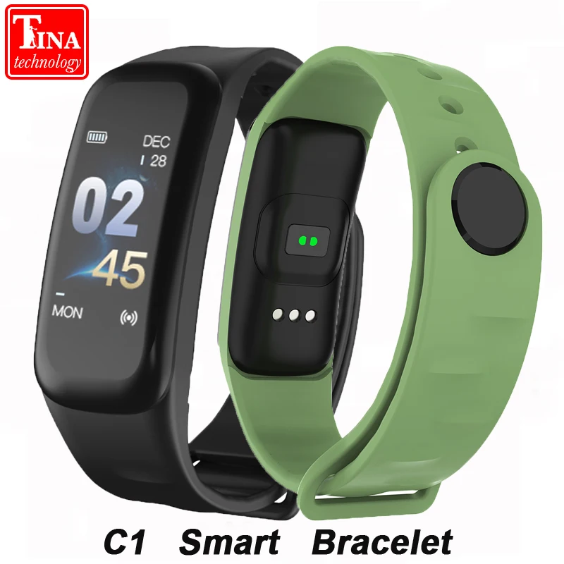 

Color Screen C1 Smart Bracelet VS C1S Fitness Bracelet Waterproof Activity Heart Rate Monitor Blood Pressure Fitness Tracker