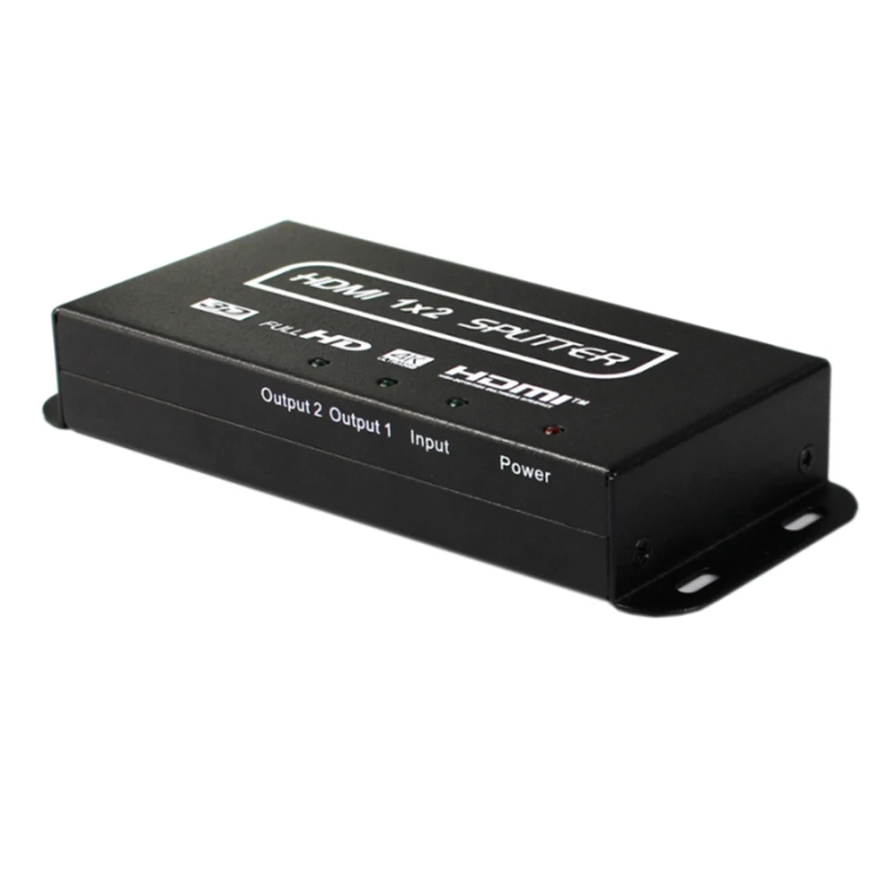 HDMI сплиттер с монтажным кронштейном 1X2 один в два в одном из два 4 K hdtv-компьютер сплиттер