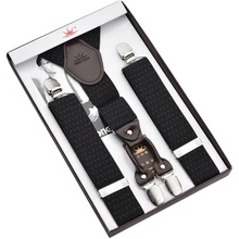 Международный бренд 4 клипсы жаккардовый кожаный ошейник с колокольчиком подтяжки с бесплатной доставкой