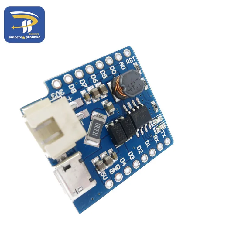 Защитный Мини аккумулятор D1 для Wemos USB Модуль повышения заряда литиевого