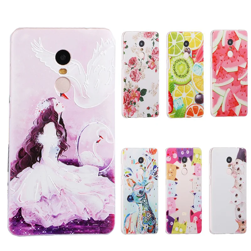 

22 Color 3D Soft Back Case For Xiaomi Redmi Note 4 Phone Case Silicone,5.5'' Cute Cover For Xiaomi Redmi Note 4 Case Cover