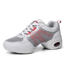 Большие размеры 35-40, Для женщин танцевальная обувь дышащая кроссовки латинские, Джаз Танцы