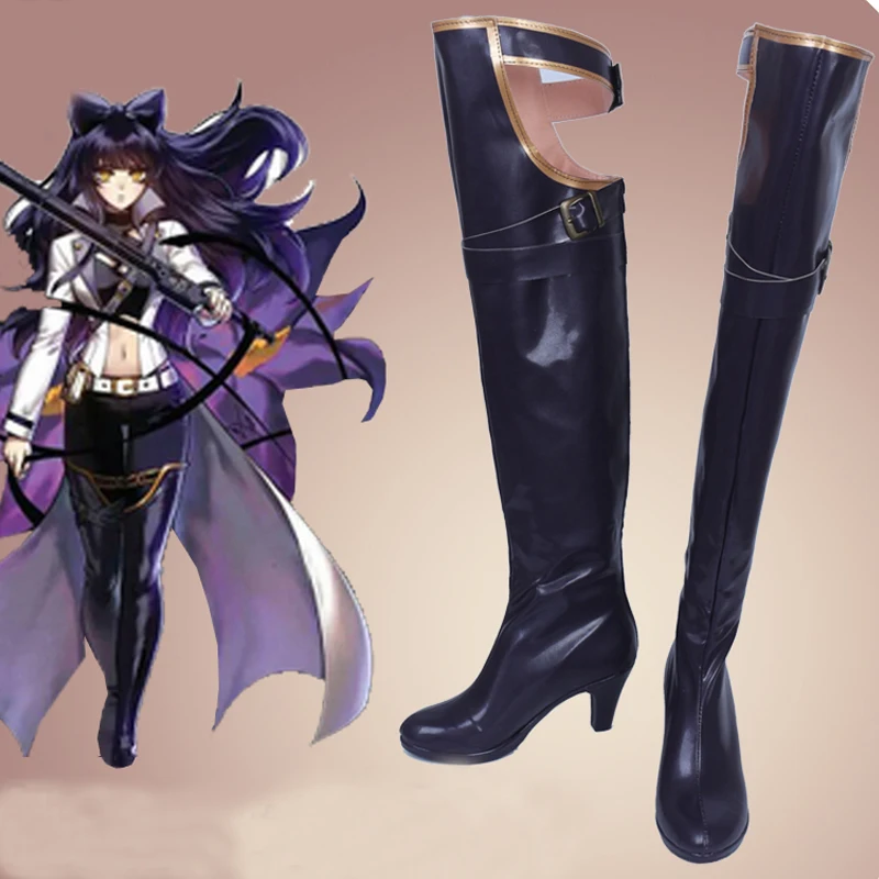 

RWBY Blake Belladonna Cosplay Shoes Boots Halloween Carnival Party Costume Accessories