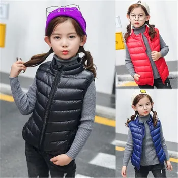 

JMFFY Children's Cotton 2019 Vest Toddler Kid Baby Girl Boy Winter Warm Clothes Waistcoat Coat Outwear Jacket Tops Zipper Pocket