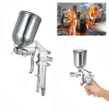 400 мл Профессиональный гравитационный подающий Краскораспылитель, аэрограф, набор из нержавеющей стали 1,5 мм, насадка для автокраски
