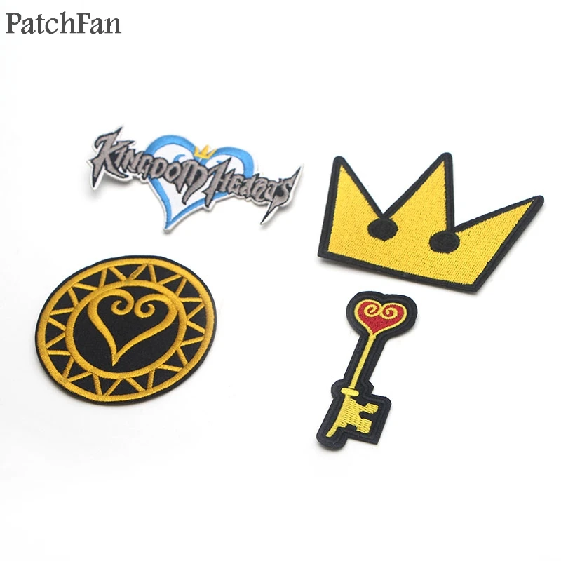 20 шт./лот A0379 Patchfan Kingdom Hearts с вышивкой Утюг на швейной для шляпа мешок обуви аппликация аксессуар для DIY Пэчворк