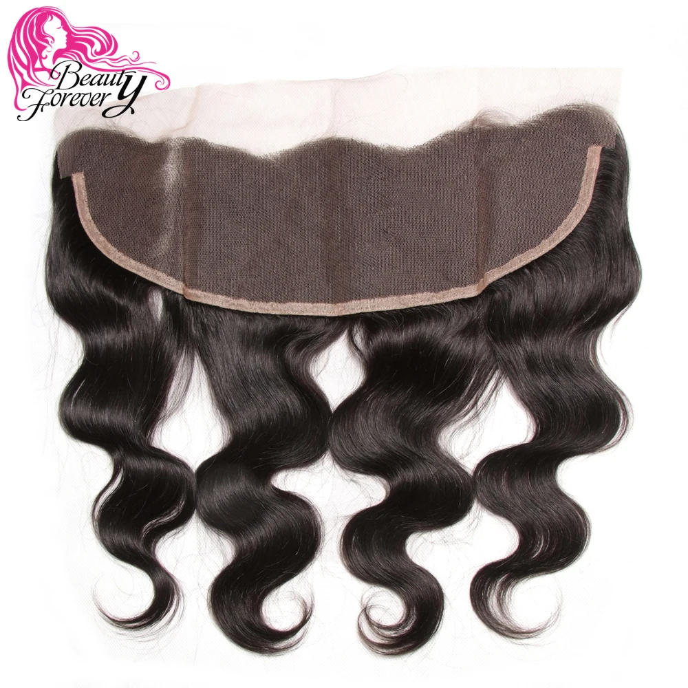 

Beauty Forever Brazilian Body Wave Lace Frontal Closure 13*4 Free Part Ear to Ear Remy Human Hair 10-20inch Free Shipping