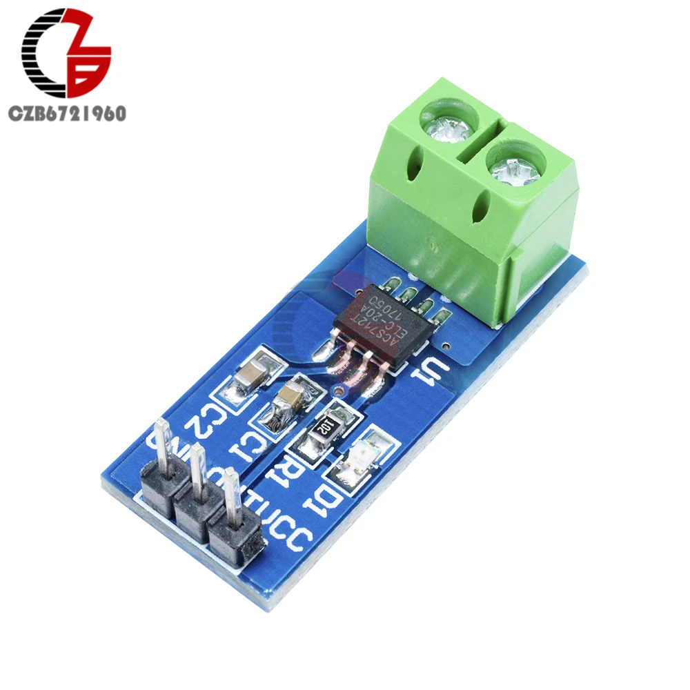 Hall Current Sensor Module ACS712 Module 5A 20A 30A Range Hall Current