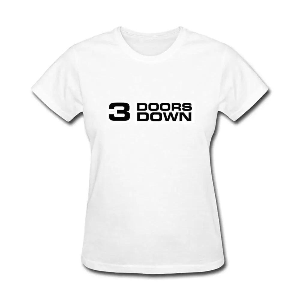 Das Mulheres 3 Doors Down Logotipo Da Banda De Rock T Shirt De