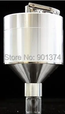 

Herb Funnel Mill Grinder Metal Weed Like Titanium Press Crusher CNC Spice Snuff 56*115mm ,free shipping