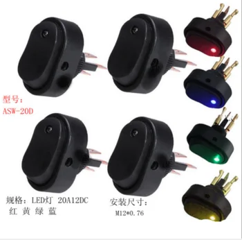 

by DHL or Fedex 1000pcs new 12V 30A LED Light Modified Illuminated SPST ON/OFF Rocker Toggle Switch Truck