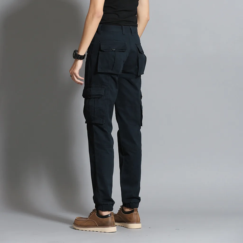 Feitong Новые мужские штаны крутые летние мужские брюки для отдыха Одежда с несколькими карманами весенние комбинезоны уличная одежда
