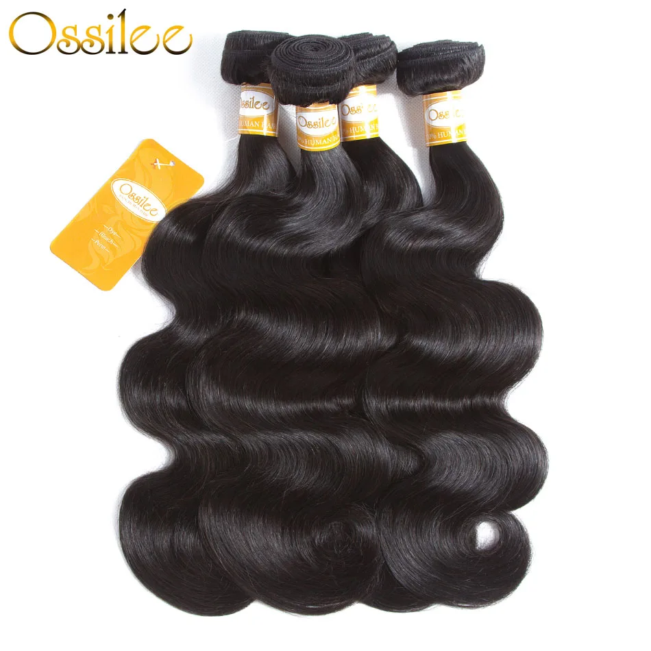 Ossilee Body Wave Bundles Brazilian Hair Weave Bundles Human Hair 1/3/4 Bundles Non Remy Human Hair Extensions Ossilee Body Wave Bundles Brazilian Hair Weave Bundles Human Hair 1/3/4 Bundles Non Remy Human Hair Extensions
