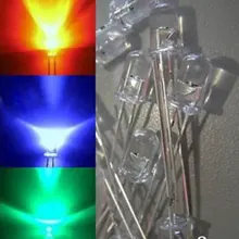 3 мм цветной медленно мигающий, RGB светодиодный PKG1000