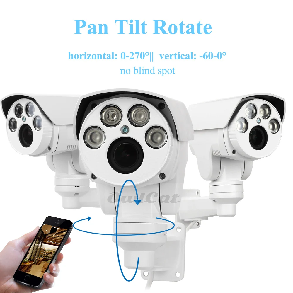 Full HD 1080P IP камера PTZ 2MP 5MP 4X 10X ZOOM моторизованный Автофокус Объектив Обнаружение